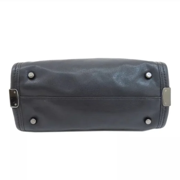 Coach Swagger Black Leather 27 2 Way Leather Handbag W/COA - Picture 4 of 15